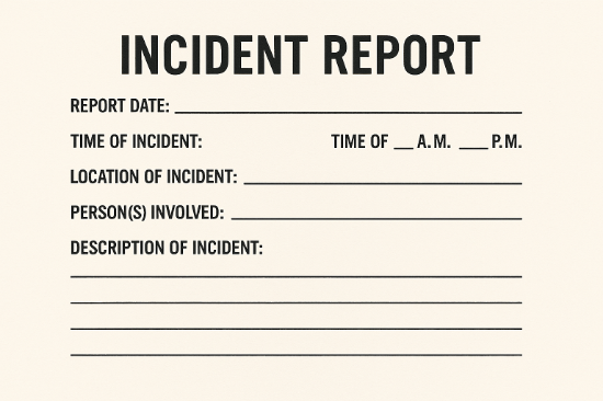 Picture of Incident Report